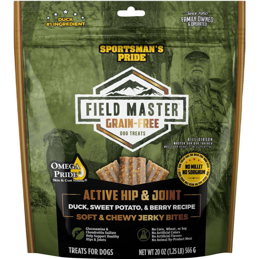 Field Master Active Hip & Joint Gf Dog Treats (DUCK/SWT POT/BE, 20 OZ)