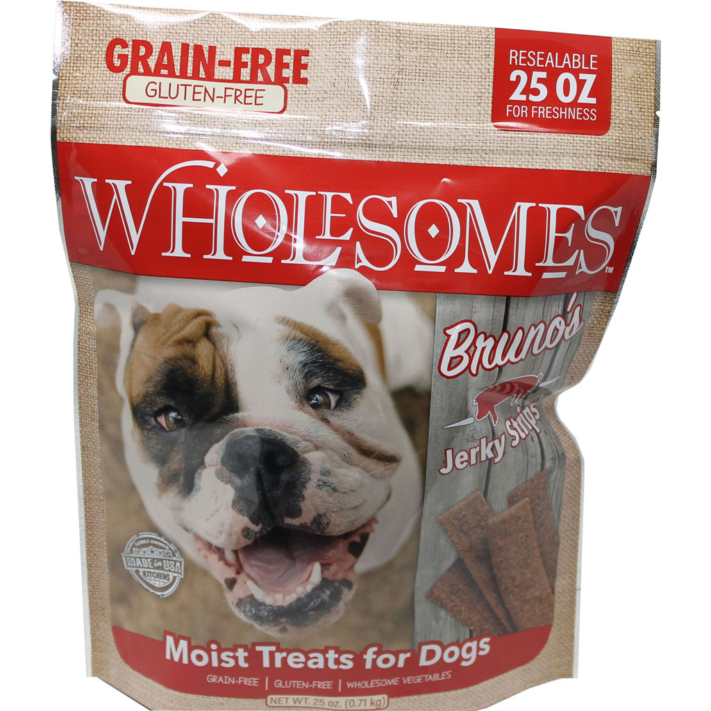 Wholesomes Grain Free Moist Treats For Dogs (PORK, 25 OZ)