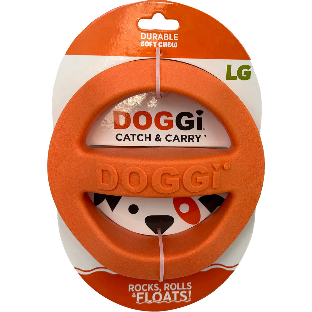Van Ness Doggi Catch & Carry Dog Toy (ORANGE, LG)