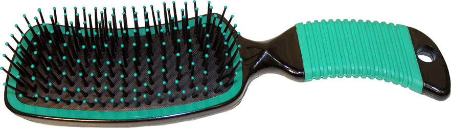 Curved Handle Mane & Tail Brush (GREEN, 9 IN)