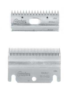 Oster Clipmaster Top And Bottom Blade Combo Set (SILVER, 2 PK)