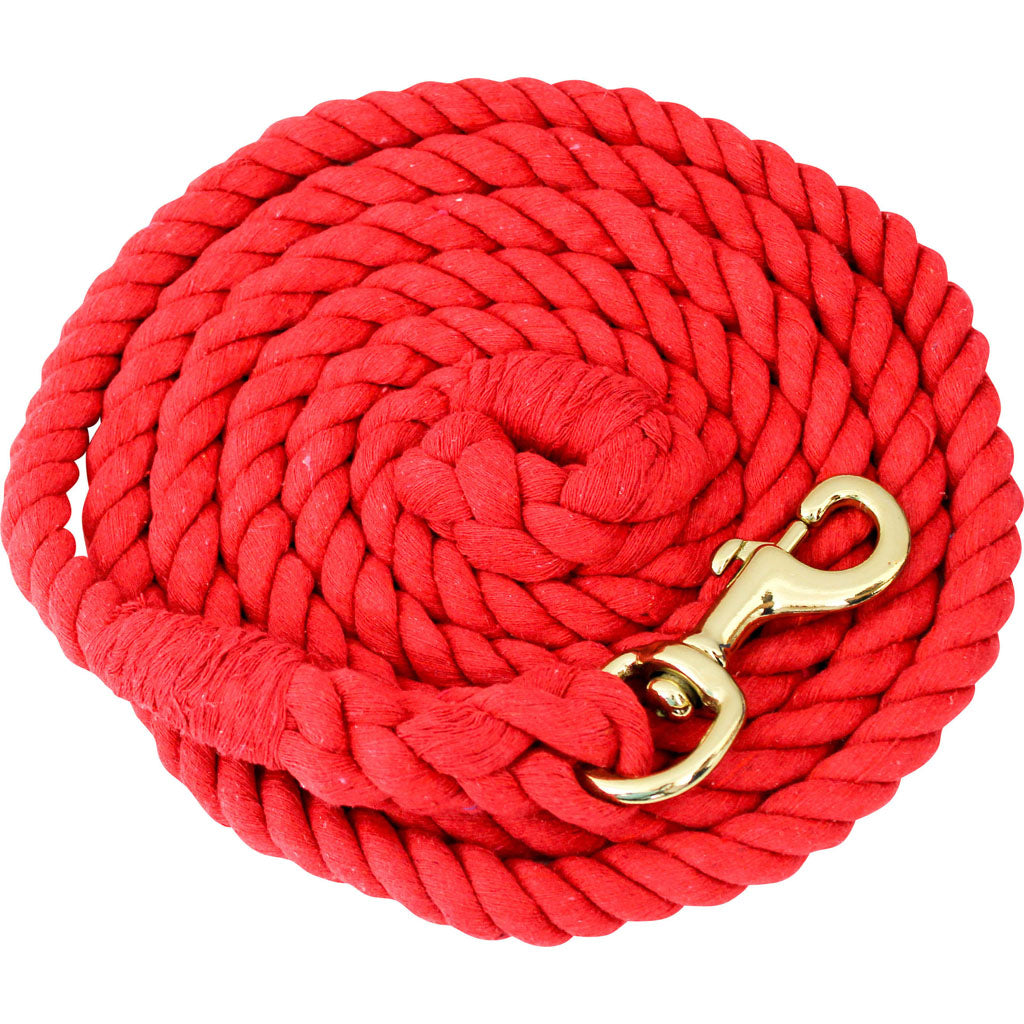 Cotton Horse Lead (RED, 3/4 IN X 10 FT)