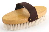 Legends Mohair Goathair English Style Finish Brush (WHITE, 7.5 IN)