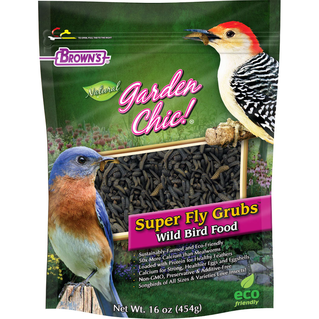 Garden Chic Super Fly Grubs Bird Food (16 OZ)