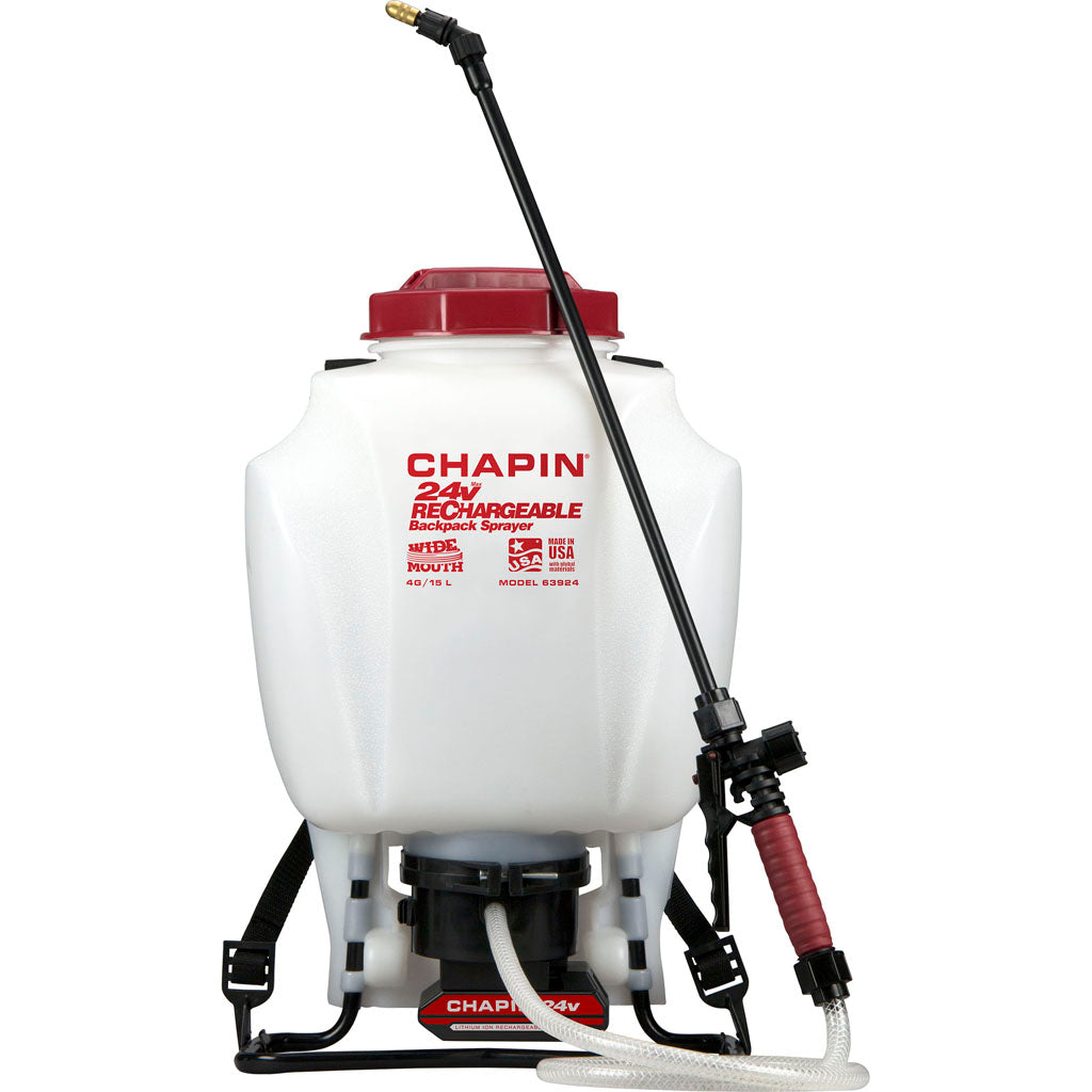 24v Rechargeable Backpack Sprayer (WHITE, 4 GAL)