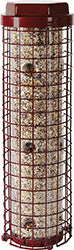 Easy Feeder Caged Bird Feeder (RED, 4 LB CAP)