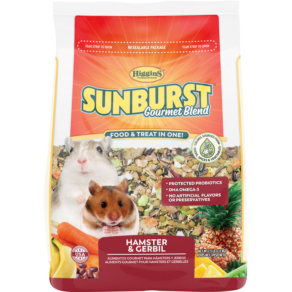 Sunburst Gourmet Blend Hamster & Gerbil (2.5 LB)