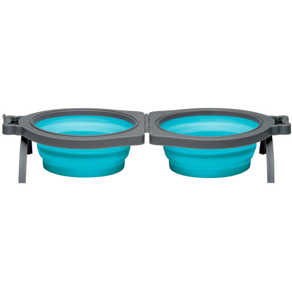 Bella Roma Travel Bowl Double Diner (BLUE, SM)