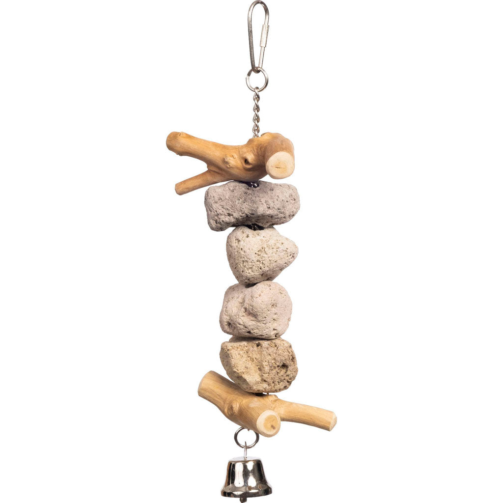 Block Rock Bird Toy (2.75X2.75X12 IN)