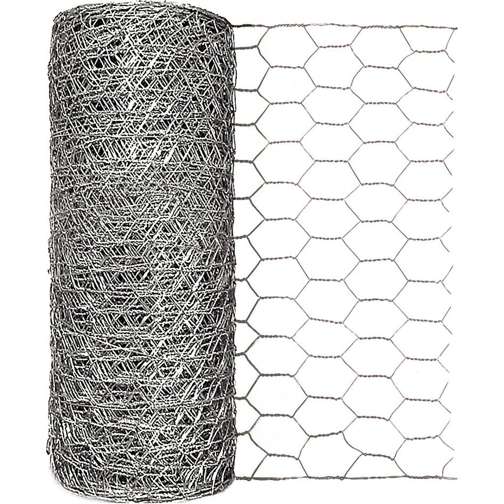 Galvanized Hex Netting (1X12 IN X 50 FT)