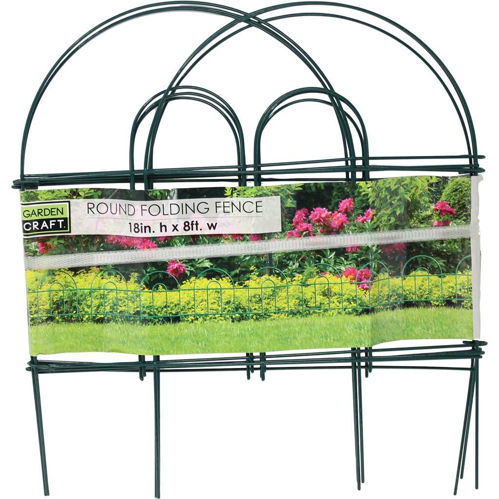 Round Folding Fence (GREEN, 18 IN X 8 FT)