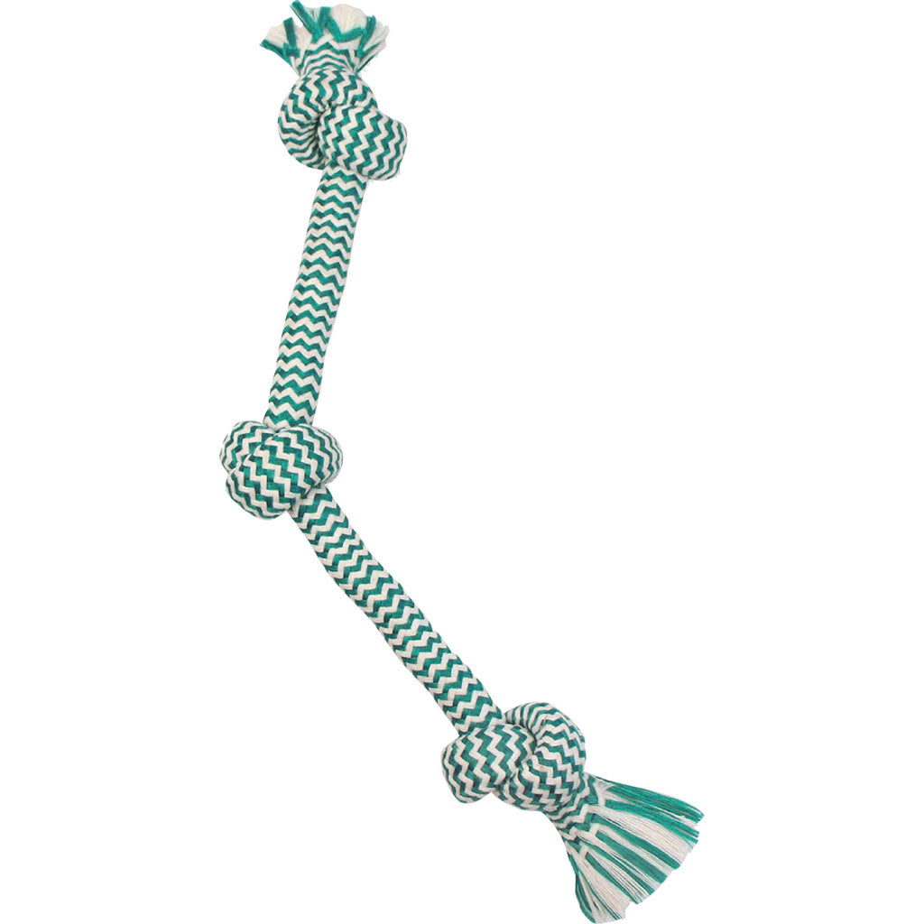 Mammoth Extra Fresh 3 Knot Bone (GREEN/WHITE, 20 IN)