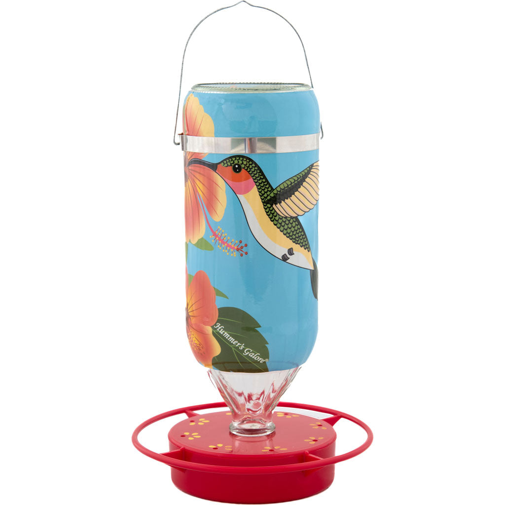 Hummer'S Galore Hibiscus Hummingbird Feeder (BLUE, 32 OZ)