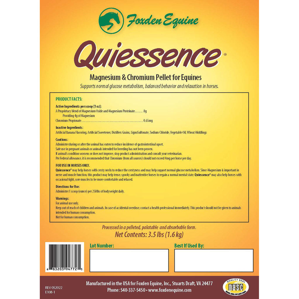 Quiessence Magnesium & Chromium Pellets (3.5 LB)
