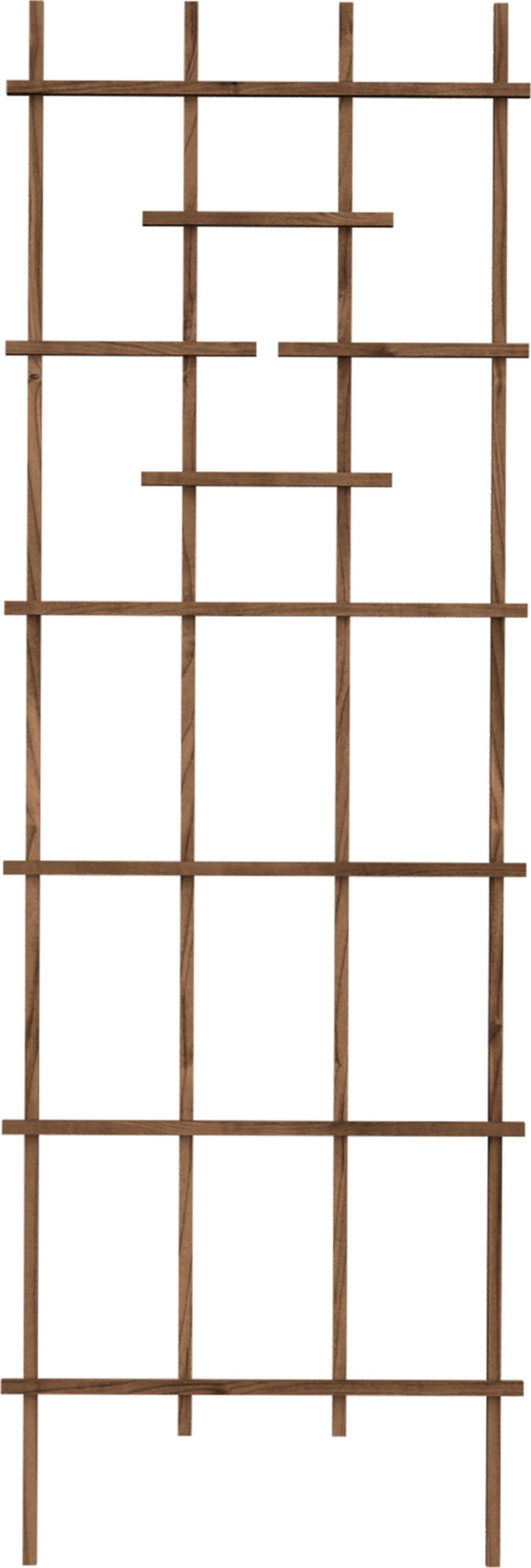Wood Ladder Garden Trellis (BROWN, 72 IN)