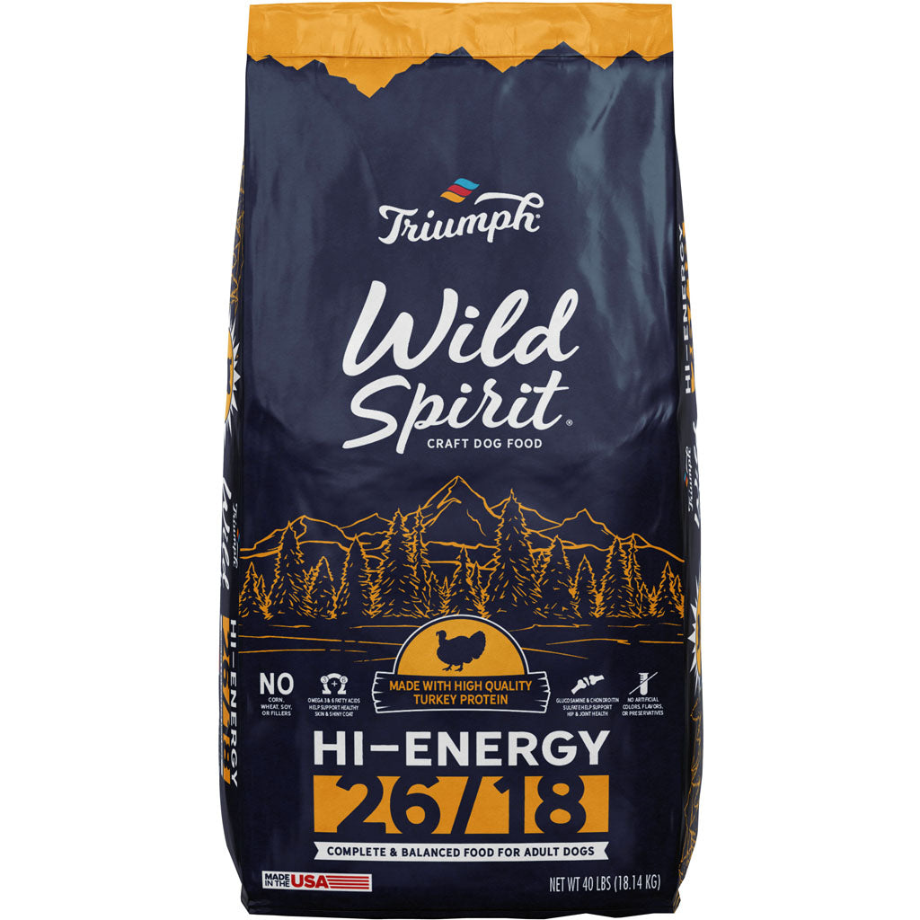Wild Spirit Hi-Energy Dog Food (TURKEY, 40 LB)