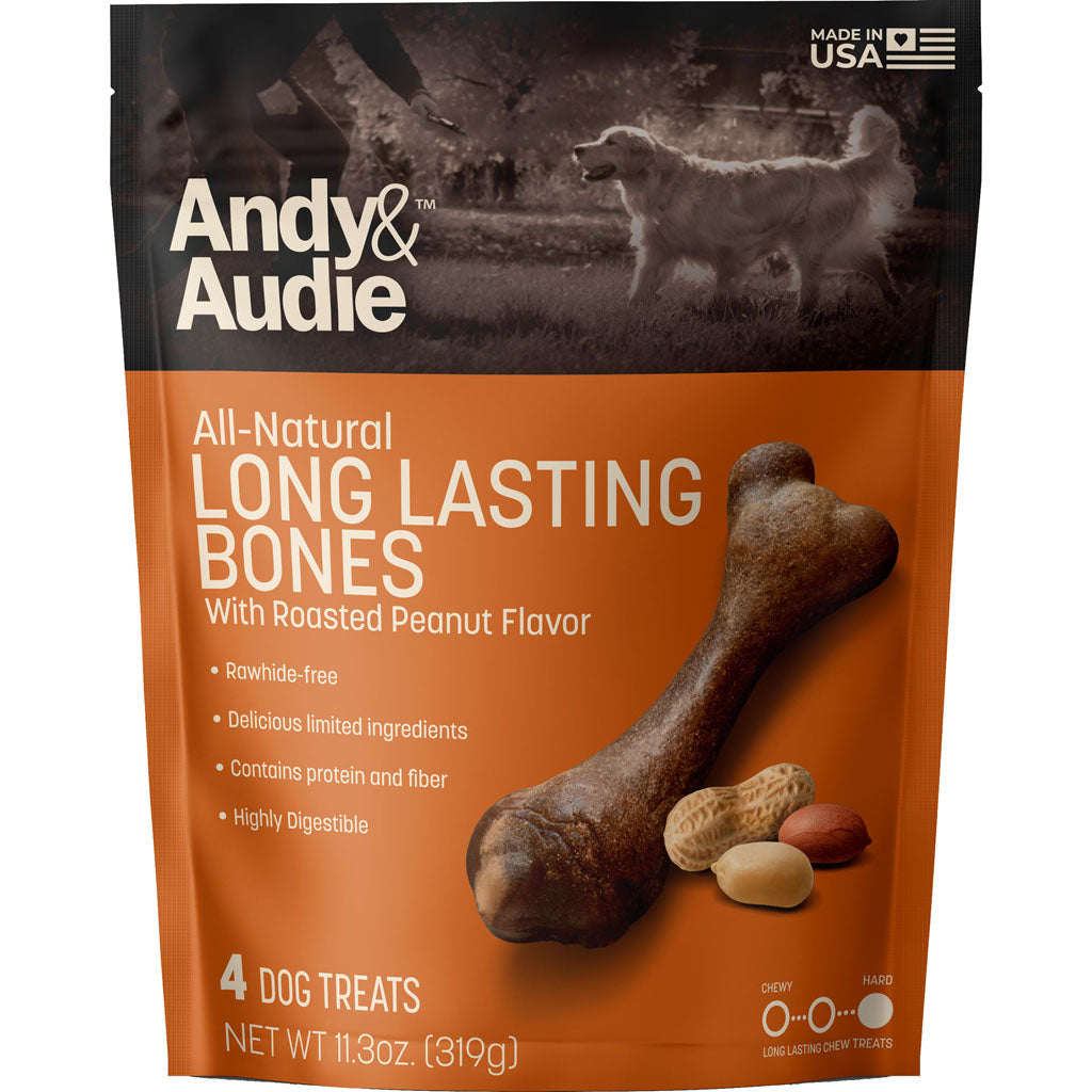 Andy & Audie Alternative Bone Chews For Dogs (NUT, MEDIUM-4 CT)