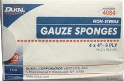 Non-Sterile Gauze Sponge (WHITE, 4X4 IN)