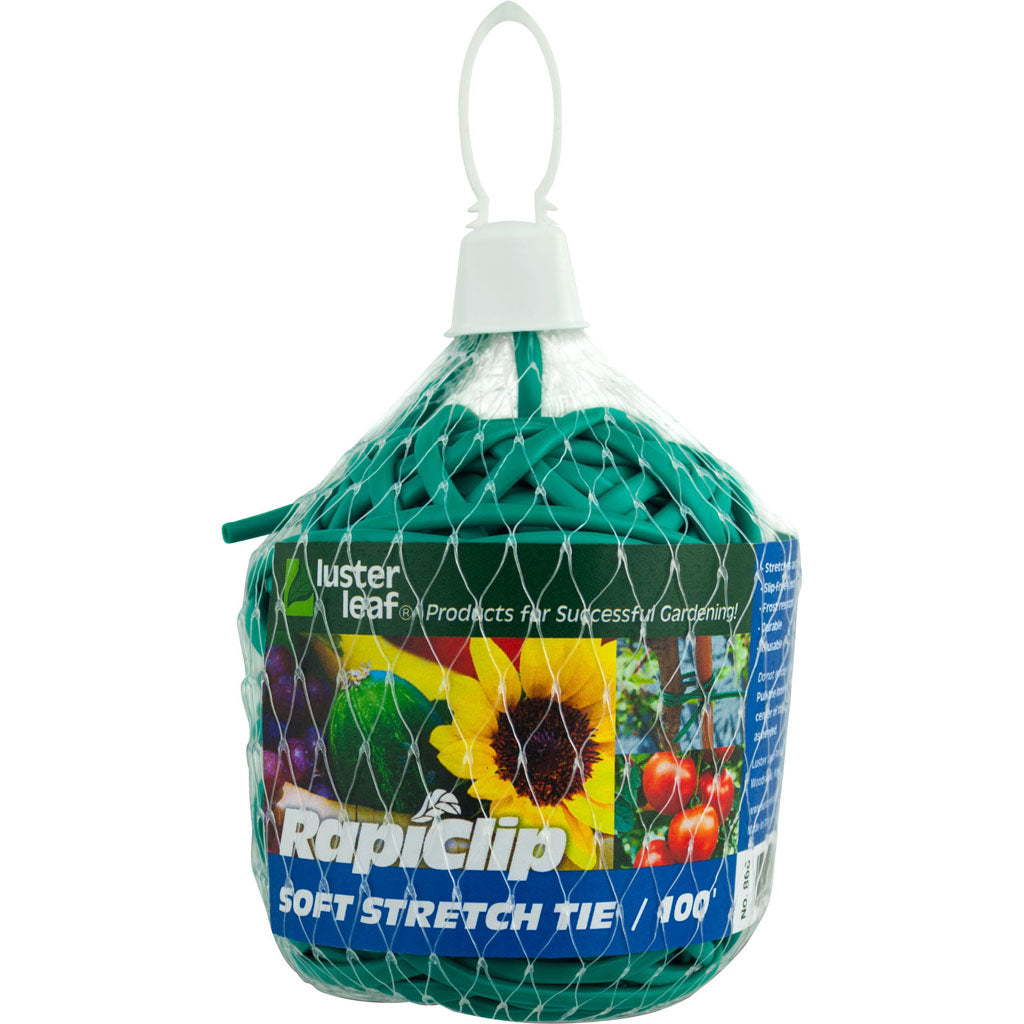 Luster Leaf Soft Stretch Plant Tie (GREEN, 100 FT)