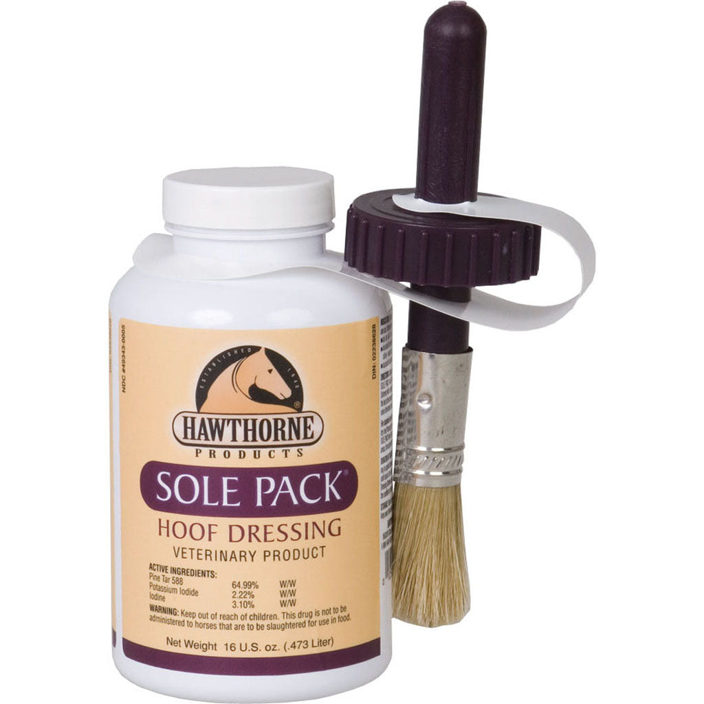 Hawthorne Sole Pack Medicated Hoof Dressing Liquid (16 OZ)
