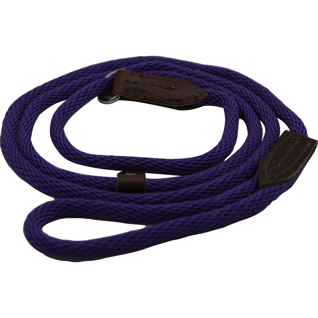 British Slip Loop Rope Leads For Dogs (PURPLE, 6 FT)