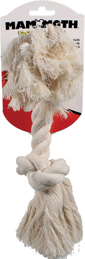 Flossy Chews Cotton Rope Bone (WHITE, 12 IN)