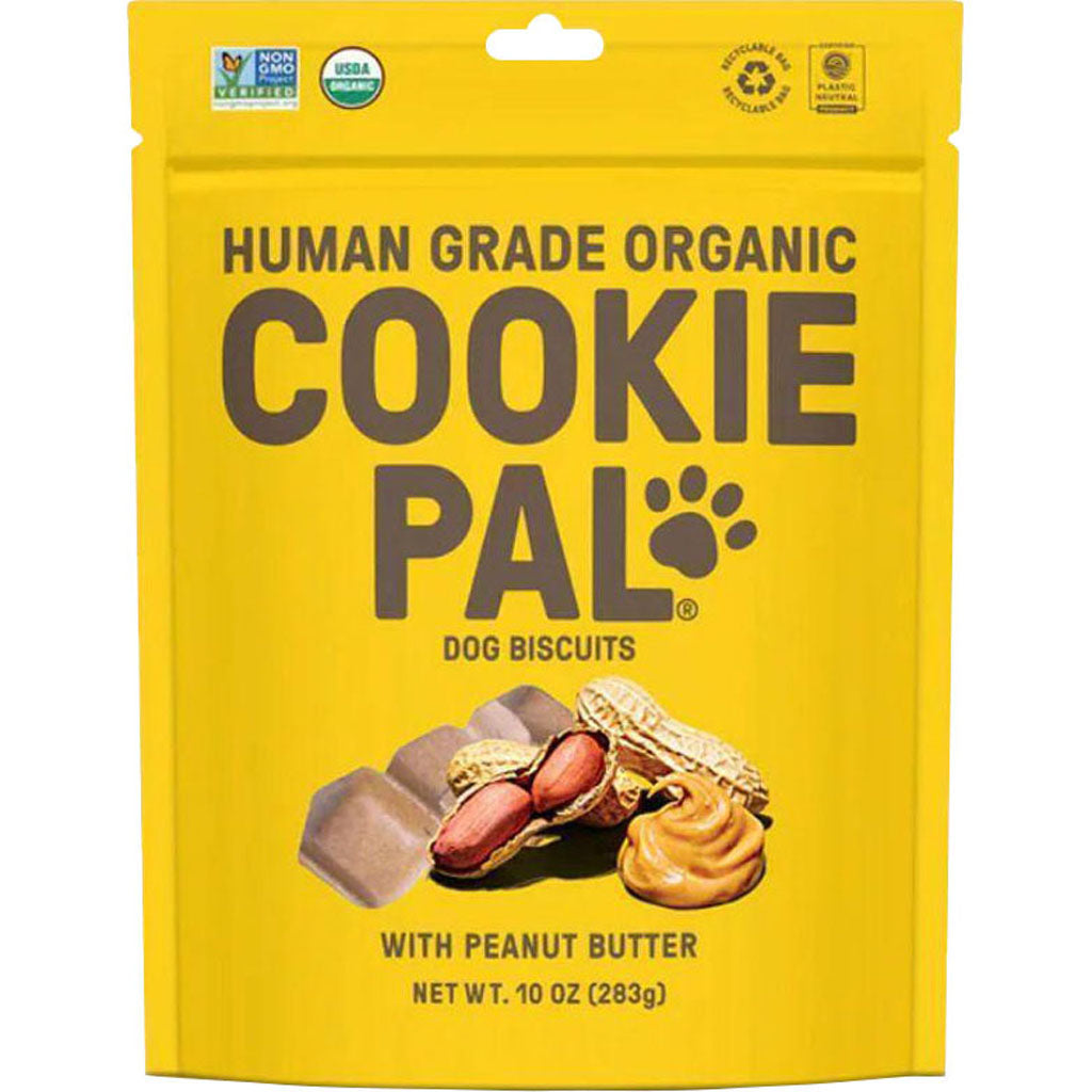 Cookie Pal Organic Dog Treats Biscuits (PEANUT BUTTER, 10 OZ)