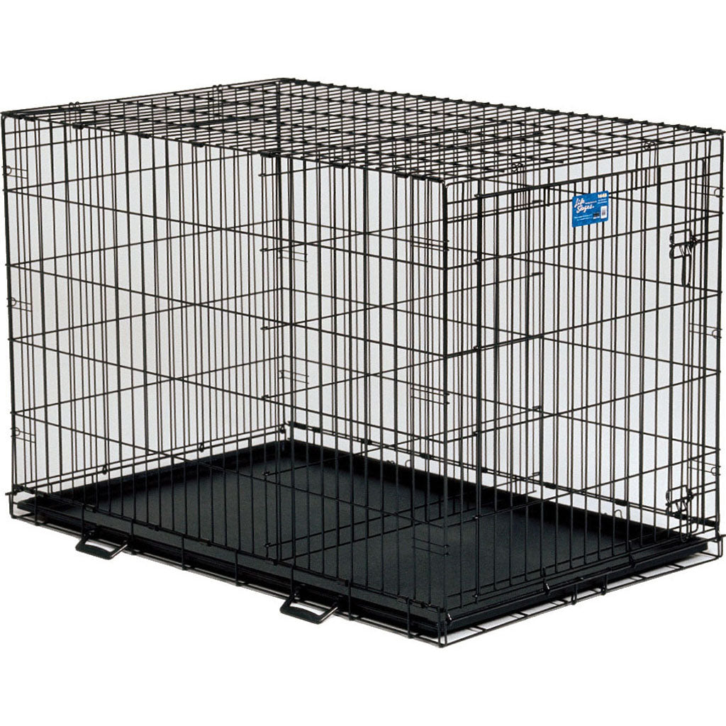 Life Stages Crate W/Divider Panel (BLACK, 48X30X33 IN)