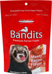 Marshall Bandits Premium Ferret Treats (BACON, 3 OZ)