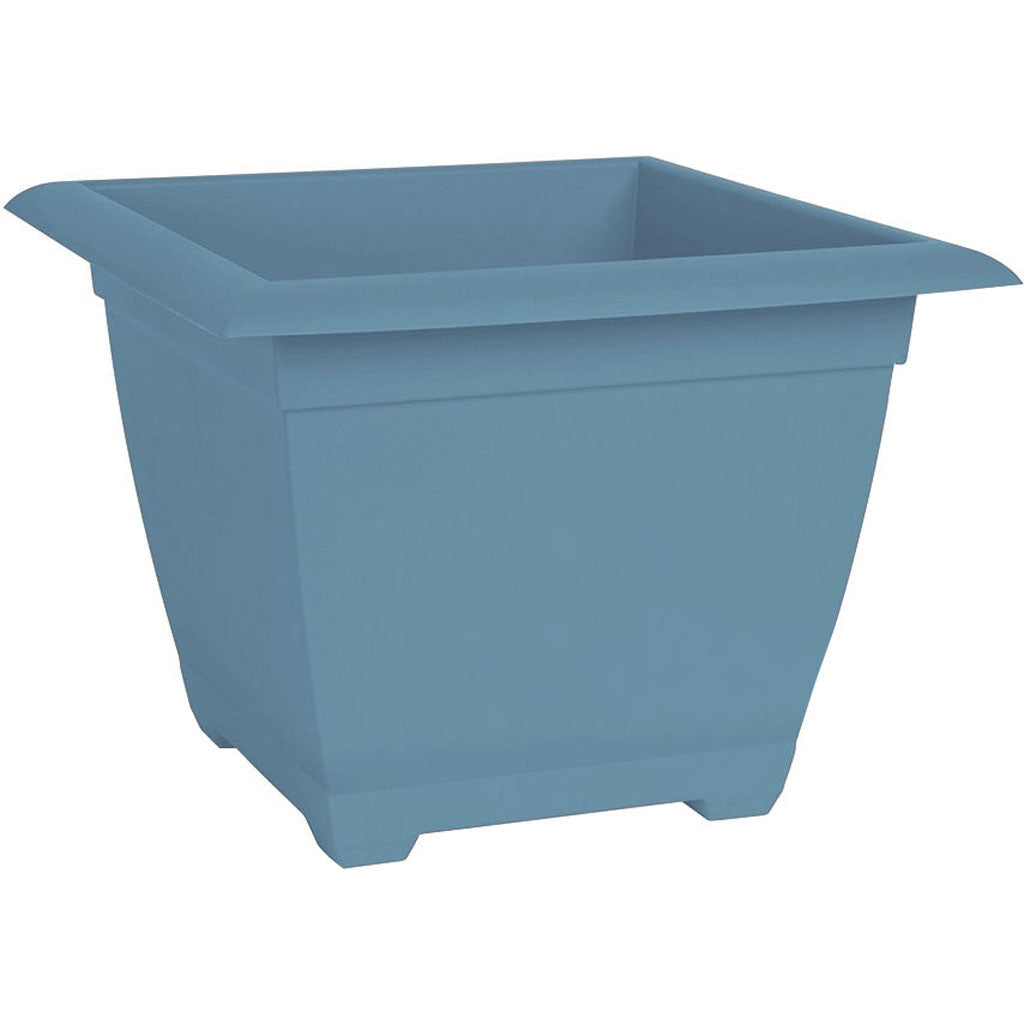 Bloem Dayton Square Planter (BLUE, 15 IN)