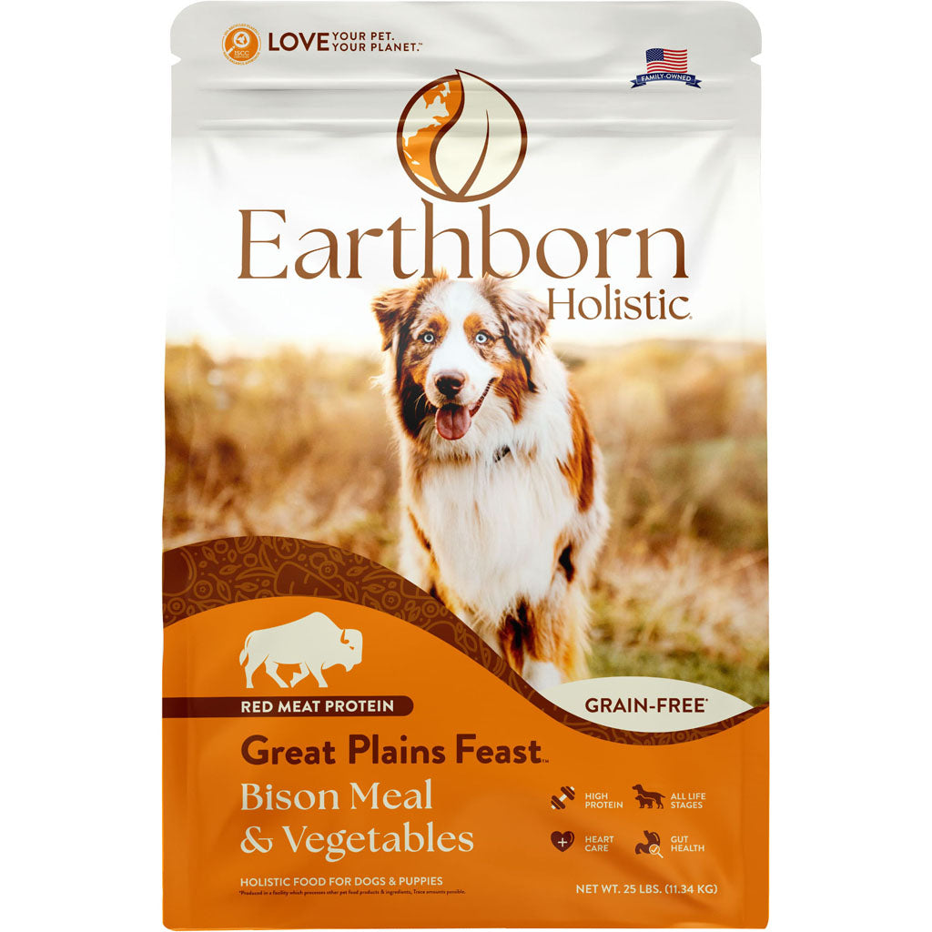 Holistic Great Plains Grain Free Dog Food (BISON, 25 LB)