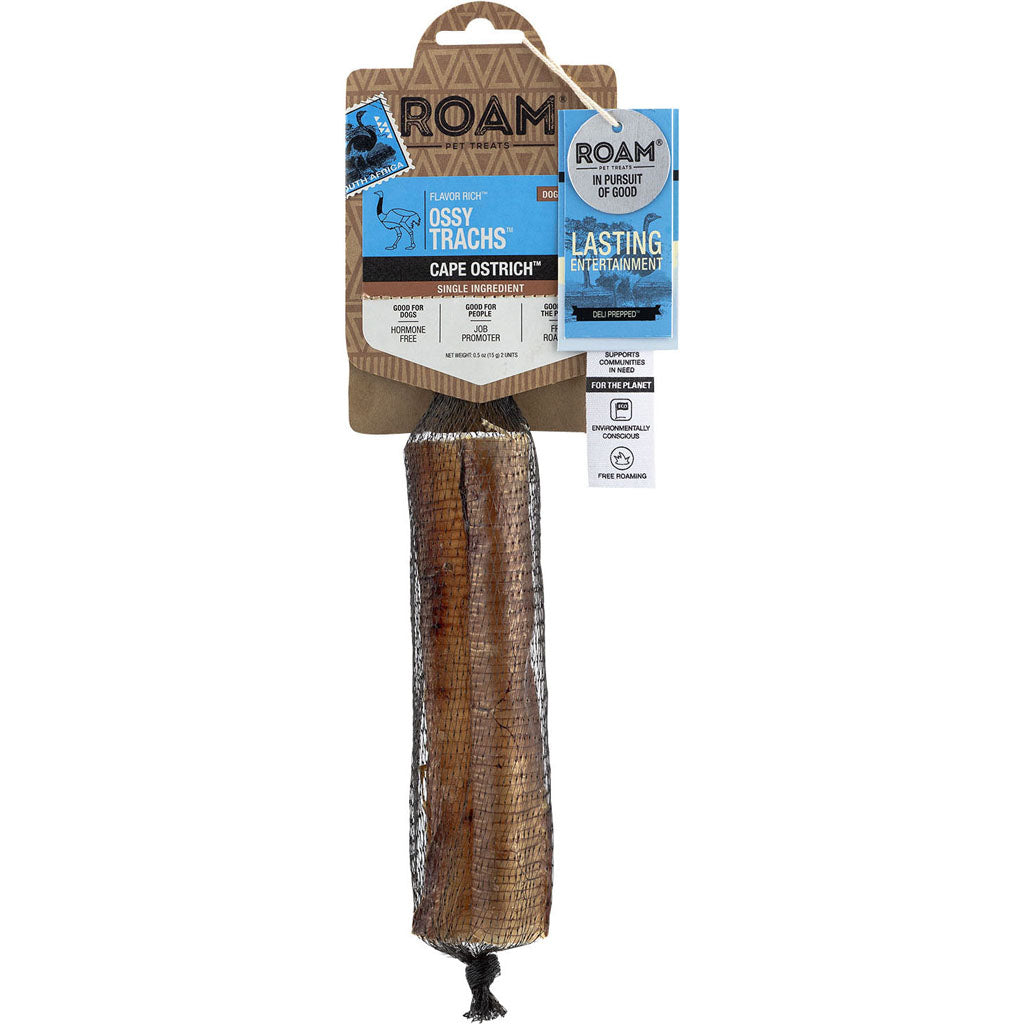 Roam Flavor Rich Ossy Trachs (OSTRICH, 6-7 IN-2 PK)