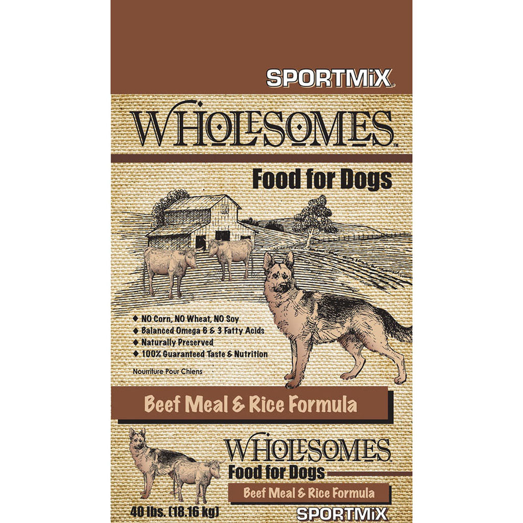 Wholesomes Whole Grain Adult Dog Food (BEEF/RICE, 40 LB)