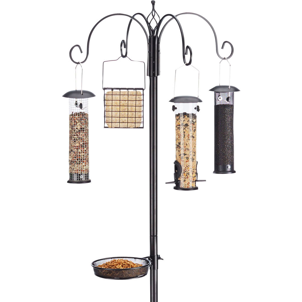 Ultimate Bird Feeding Station (BLACK, 7 FT)