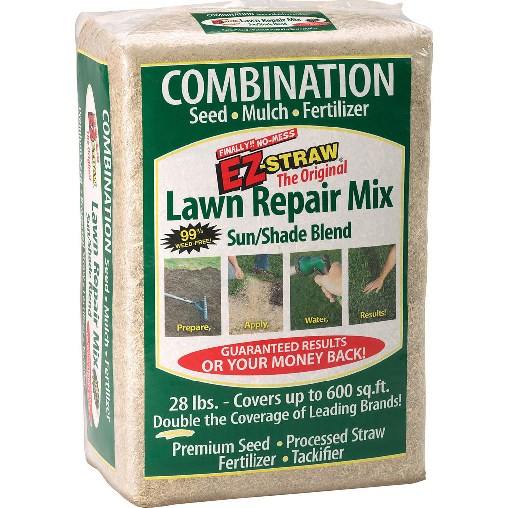 Ez-Straw Lawn Repair Sun & Shade Mix 600 Sq.Ft. (28 LB)