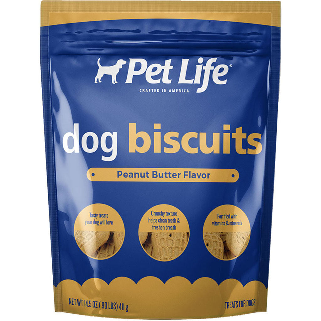 Pet Life Dog Biscuits (PEANUT BUTTER, 14.5 OZ)