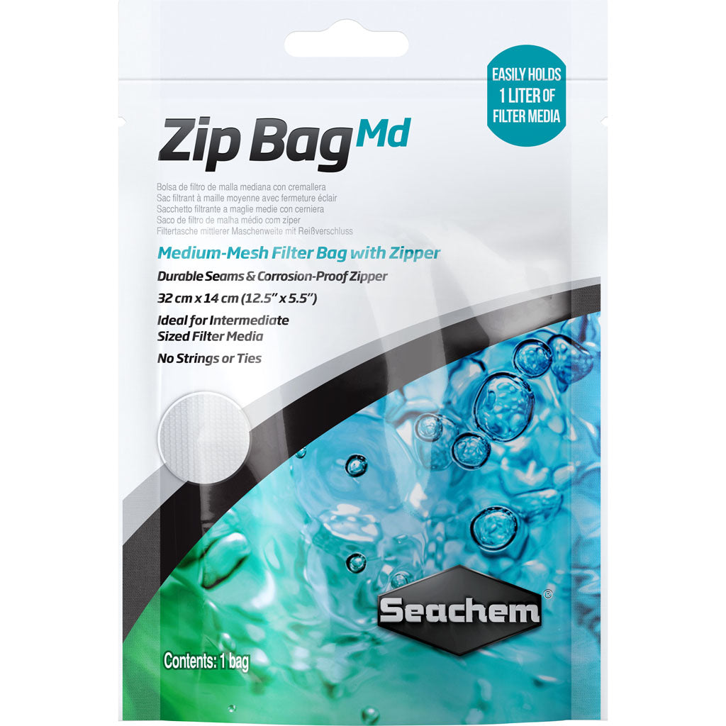 Seachem Zip Bag Medium Mesh (12.5X5.5 IN)
