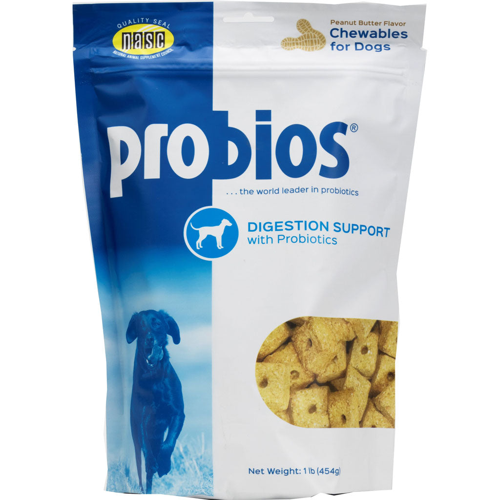 Probios Digestion Support Dog Treats (PEANUT BUTTER, 1 LB)