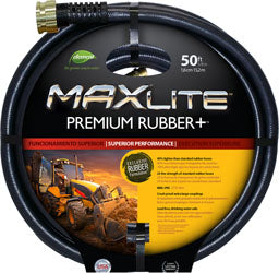 Swan Element Maxlite Premium Rubber+ Hose (BLACK, 5/8 IN X 50 FT)