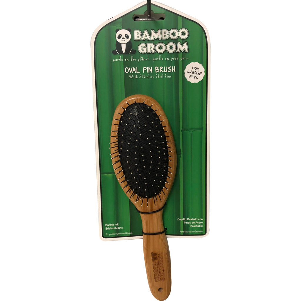 Bamboo Groom Oval Pin Brush (LG)