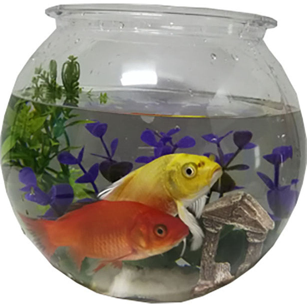 Komodo Plastic Round Fish Bowl (1 GAL)