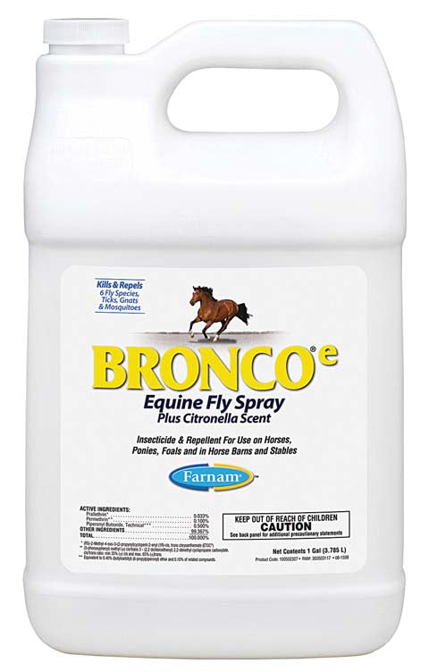 Bronco Equine Fly Spray Plus Citronella Scent (1 GAL)