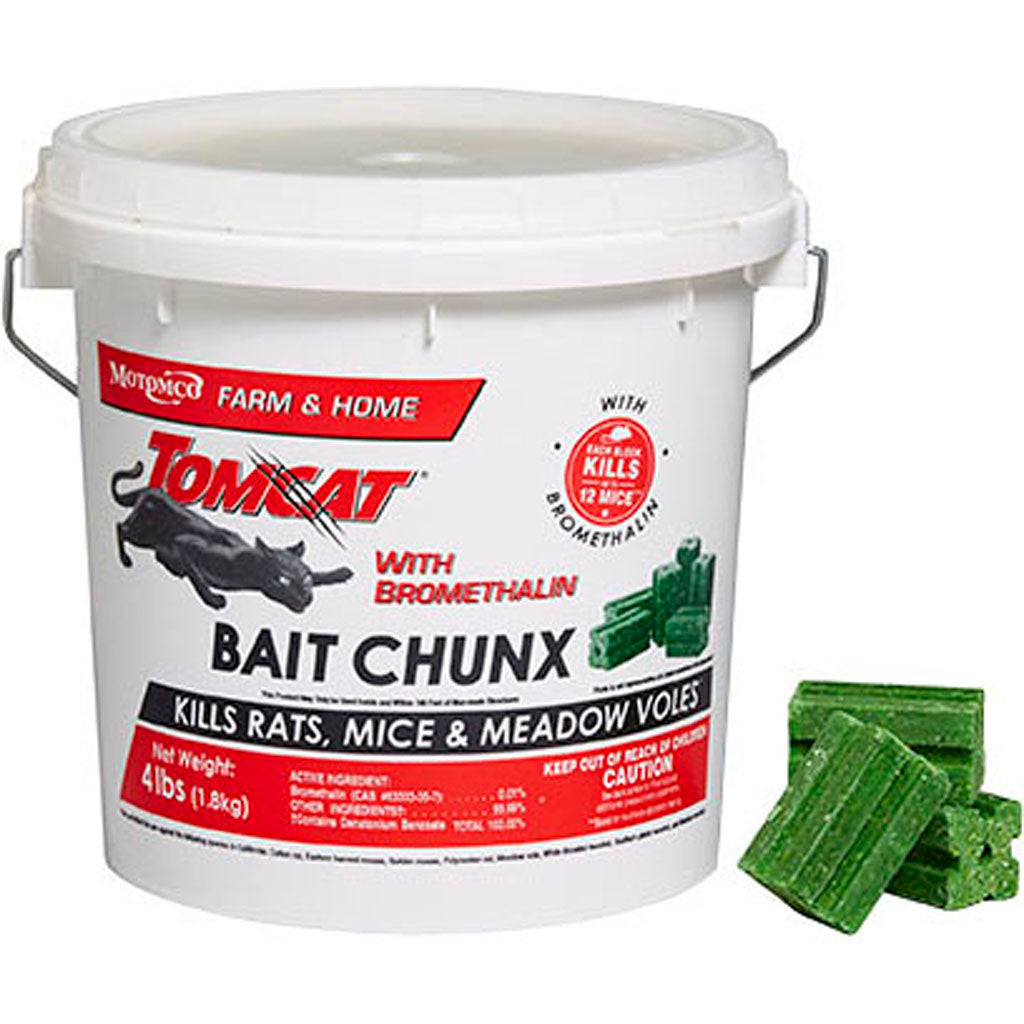 Tomcat W/Bromethalin Bait Chunx Pail (4 LB)