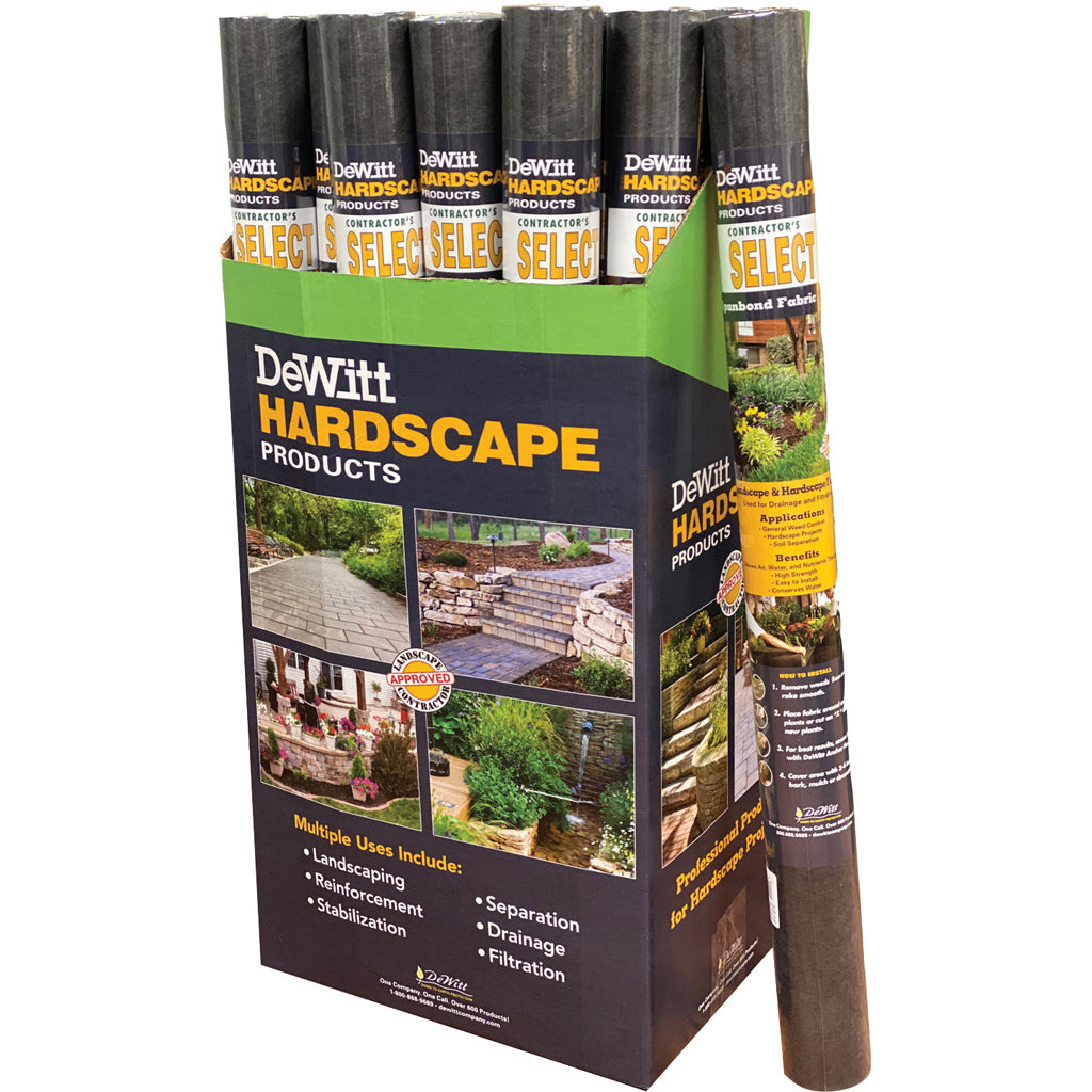 Dewitt Contractor'S Select 1.9 Oz Landscape Fabric (BLACK, 3X50 FT)