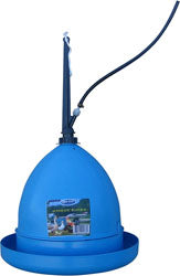 Farm-Tuff Plastic Poultry Hanging Waterer (BLUE, 14X14X13 IN)