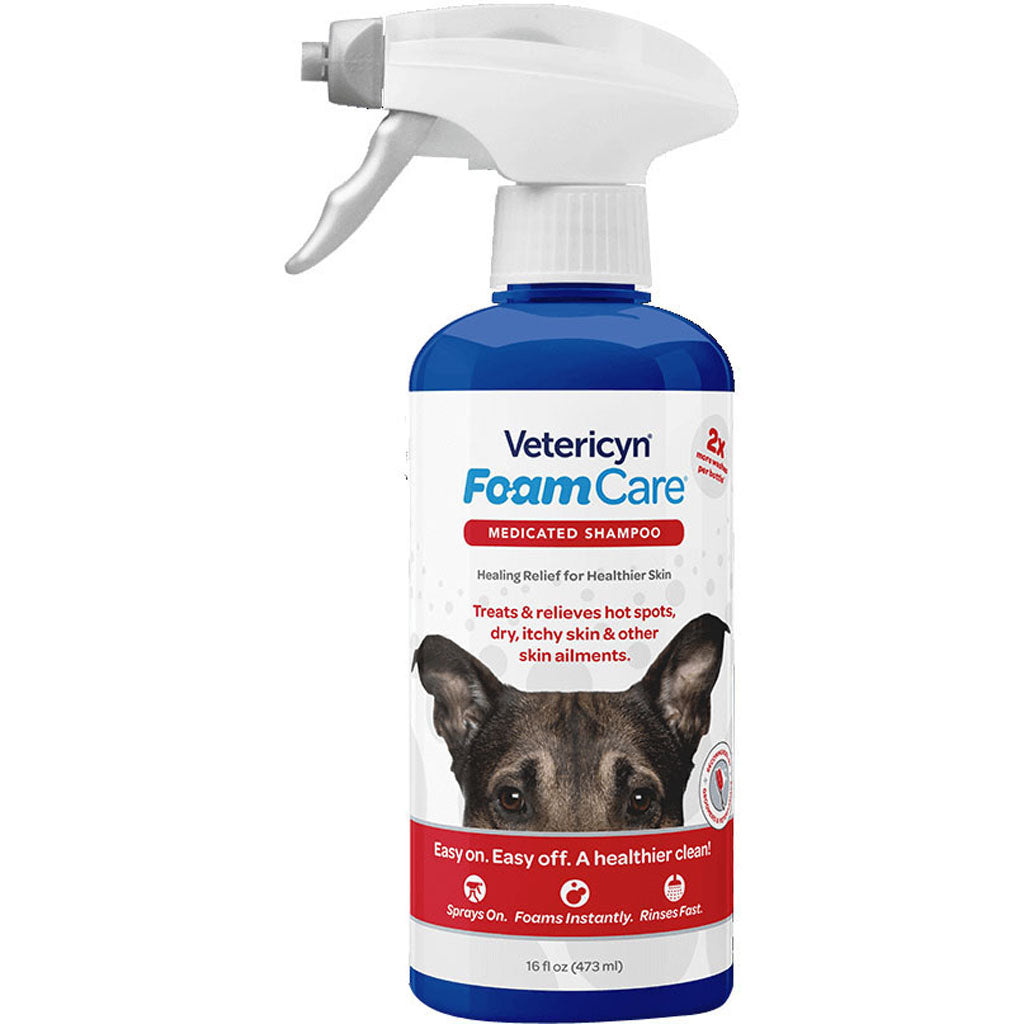 Vetericyn Foamcare Medicated Pet Shampoo (16 OZ)