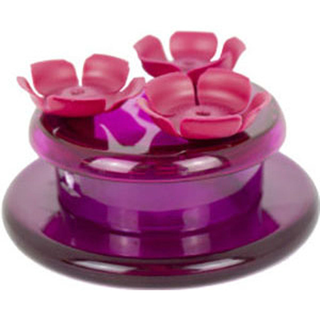 Handheld & Tabletop Plastic Hummingbird Feeder (PURPLE, 2 OZ CAP)