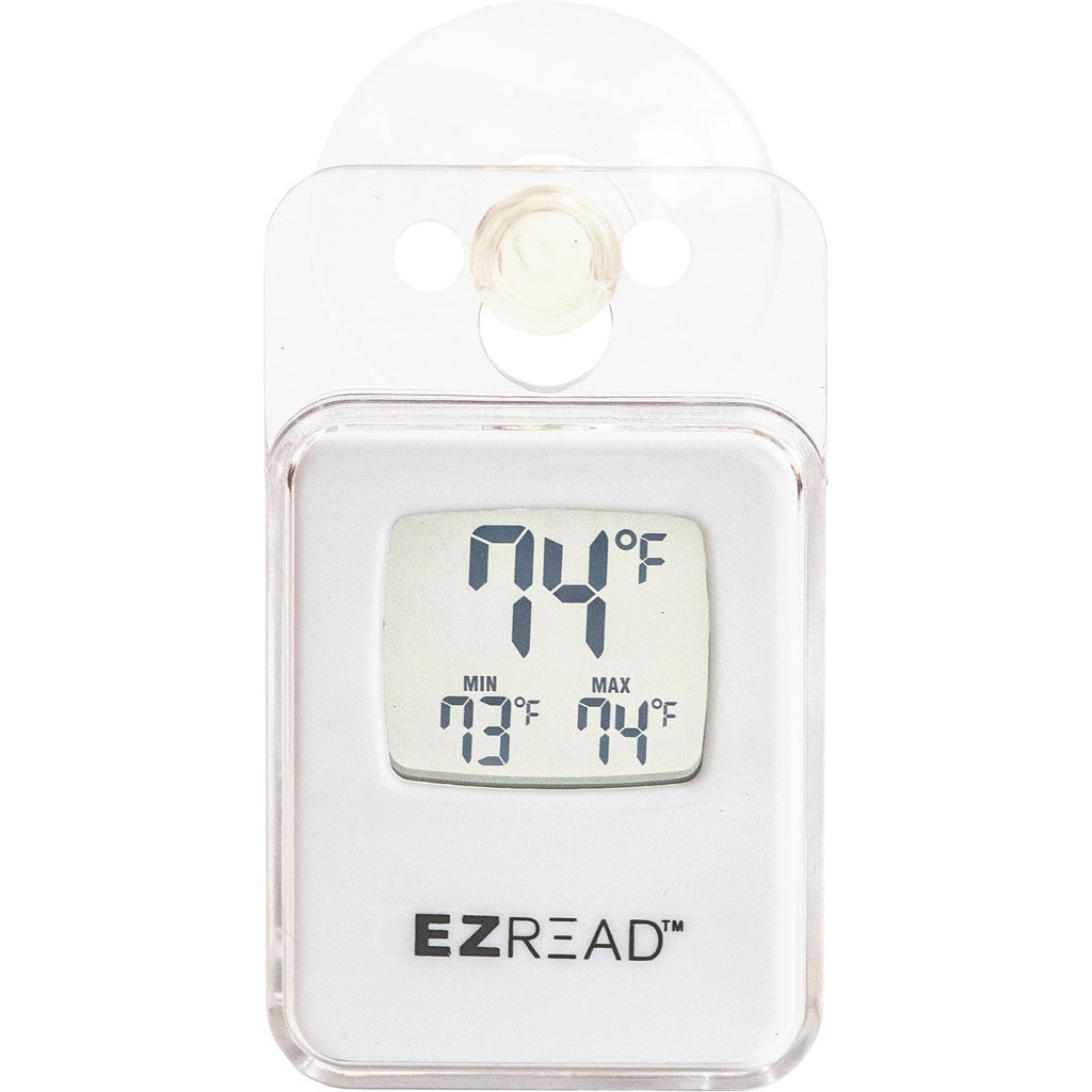 Ezread Digital Suction Cup Window Thermometer (WHITE, 3 IN)