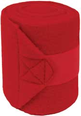 Polo Fleece Bandages (RED, 9 FT-4 PK)
