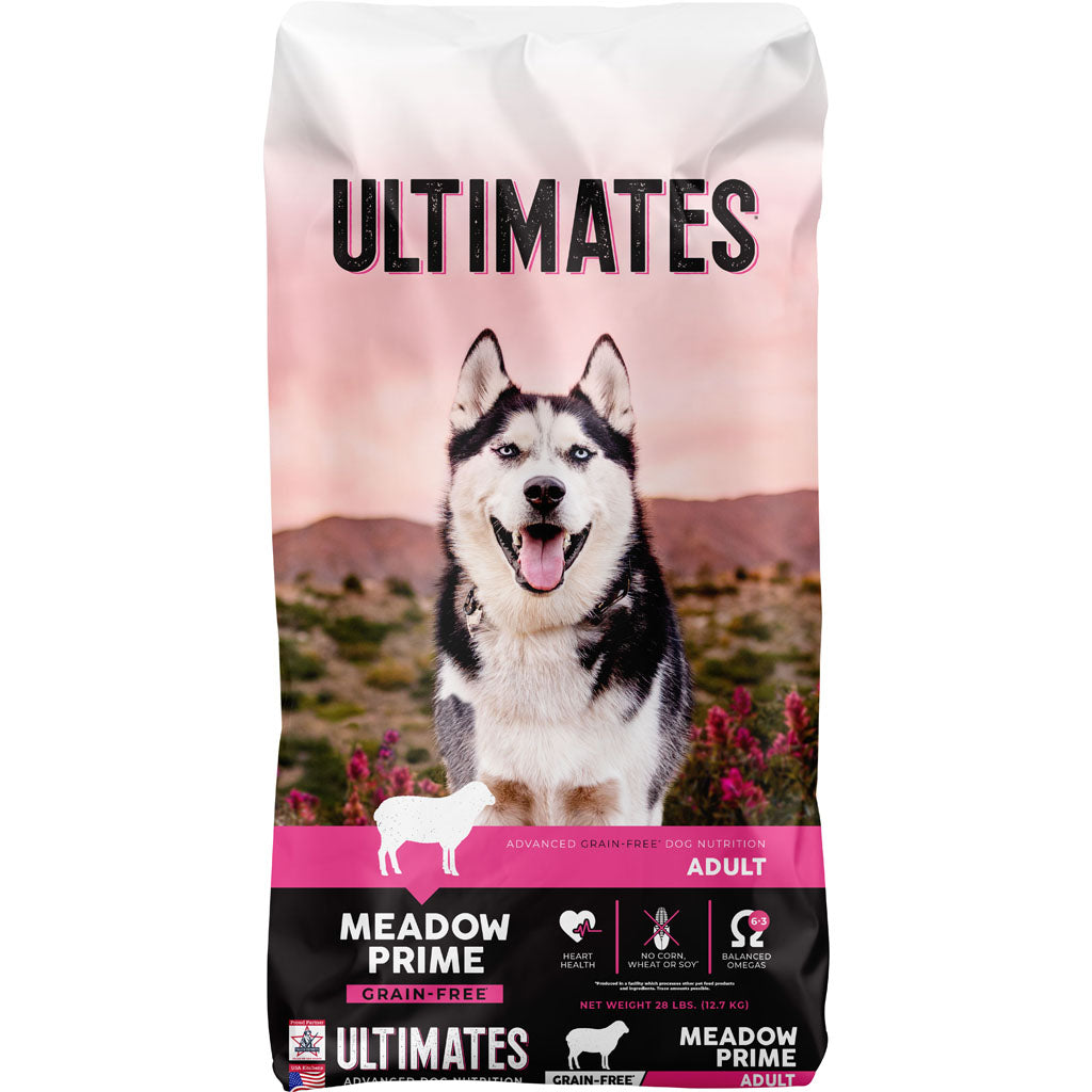 Ultimates Meadow Prime Grain Free Dog Food (LAMB, 28 LB)